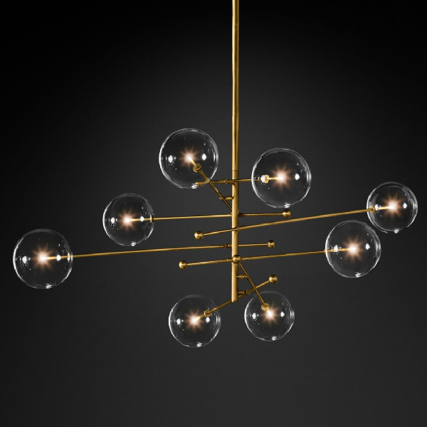 Люстра на штанге Globe Mobile KG0835P-8 brass
