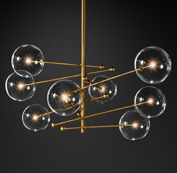 Люстра на штанге Globe Mobile KG0835P-8 brass