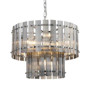 Подвесная люстра Ruby KG1112P-7 chrome/smoky