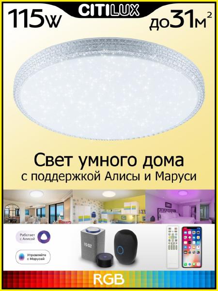 Светильник потолочный Альпина Смарт CL718A100G