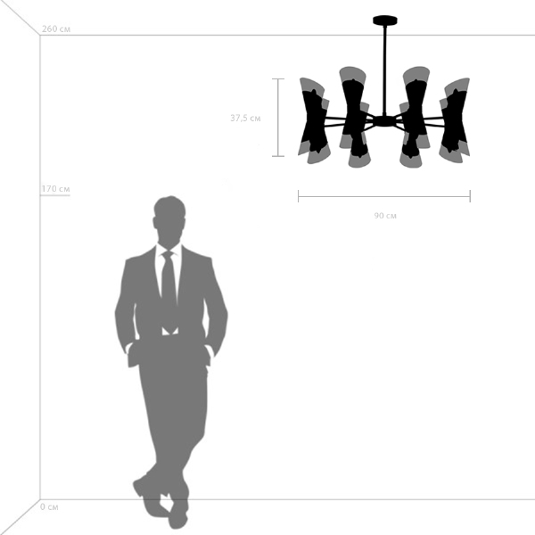 Люстра на штанге Strato 817162