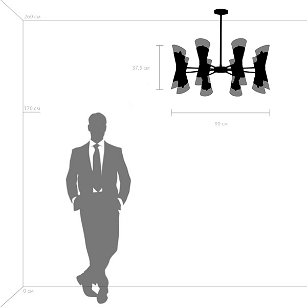 Люстра на штанге Strato 817162