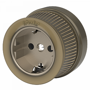 Розетка Werkel W5771012/ Розетка с заземлением (бронзовый) Ретро