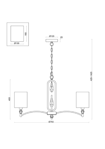 Подвесная люстра Riverside FR1007PL-07N