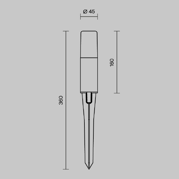 Грунтовый светильник Talpa O416FL-L3B3K