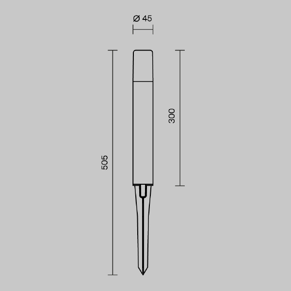 Грунтовый светильник Talpa O416FL-L3B3K1