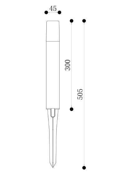 Грунтовый светильник Talpa O416FL-L3B3K1