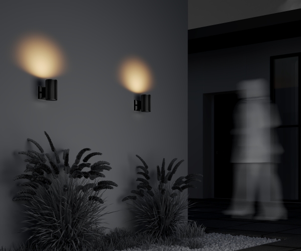 Уличный настенный светильник Rando O419WL-01B