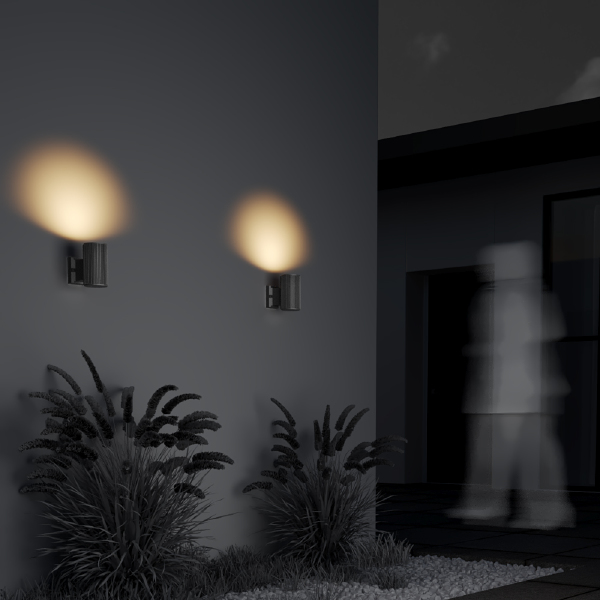 Уличный настенный светильник Rando O419WL-01GR