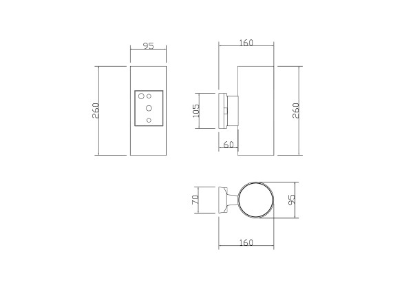 Уличный настенный светильник Rando O419WL-02GR