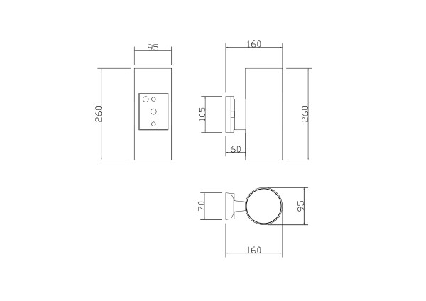 Уличный настенный светильник Rando O419WL-02GR