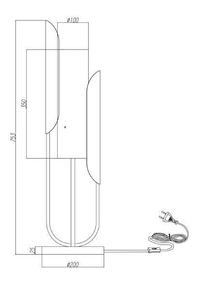 Настольная лампа Сipresso Z014TL-01G