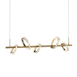 Подвесная люстра P0675 P0675-5D s-gold