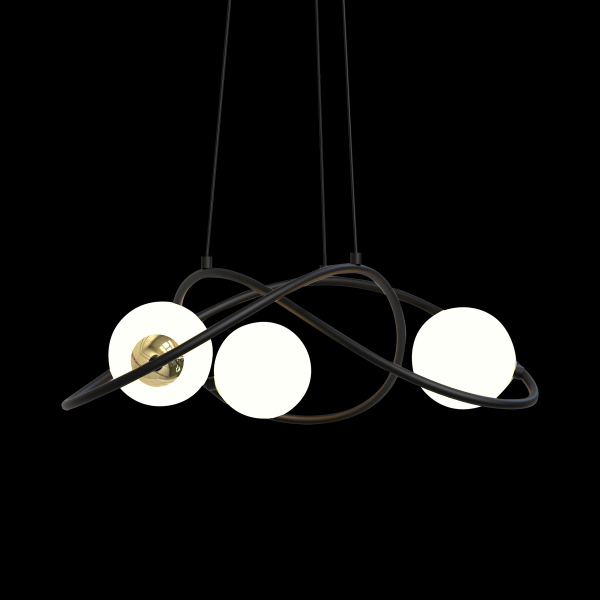 Подвесная люстра P0691 P0691-3A black