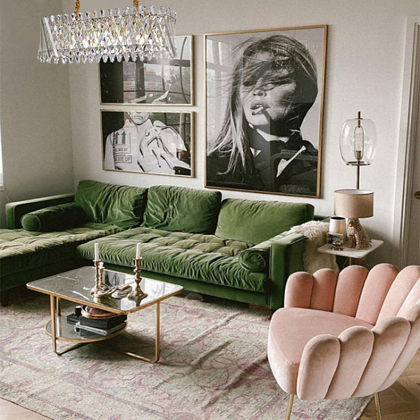 Подвесная люстра Pauline LH0044/8PO-GD-CL