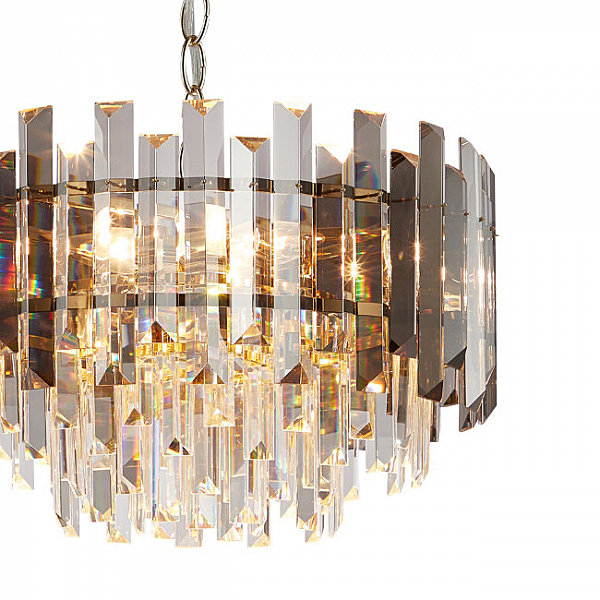 Подвесная люстра Augusta LH0045/8P-GD-SMK-CL