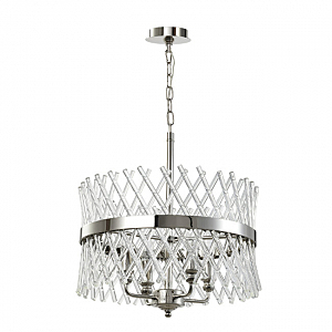 Подвесная люстра Baziano LH3040/4P-NK-CL