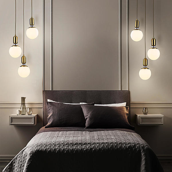 Светильник подвесной Bubble 50151/3 латунь