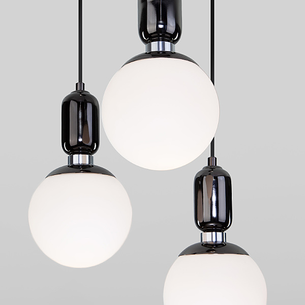 Светильник подвесной Bubble 50151/3 черный жемчуг