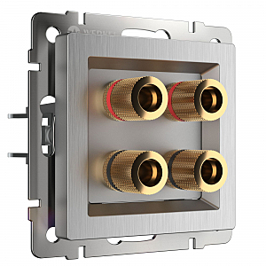 Розетка Werkel W1185009/ Акустическая розетка (cеребряный рифленый)