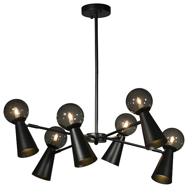 Люстра на штанге Halley 10046/6 Black