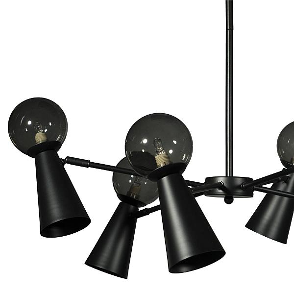 Люстра на штанге Halley 10046/6 Black
