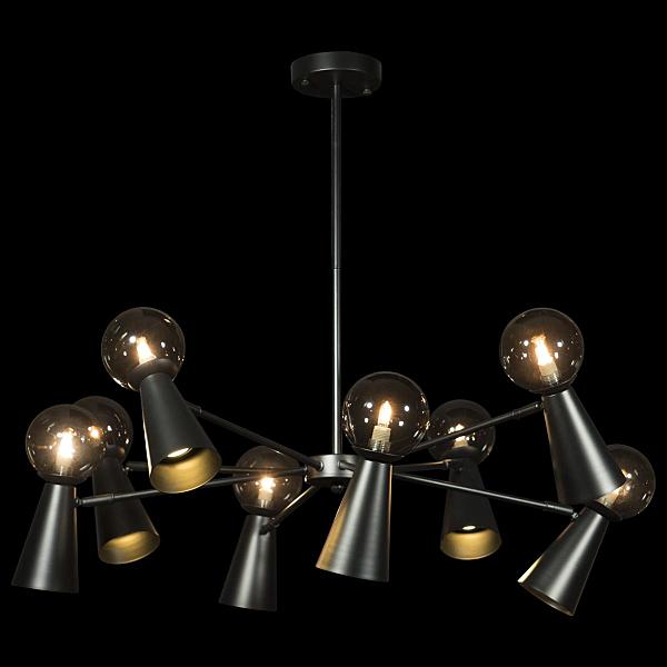 Люстра на штанге Halley 10046/8 Black