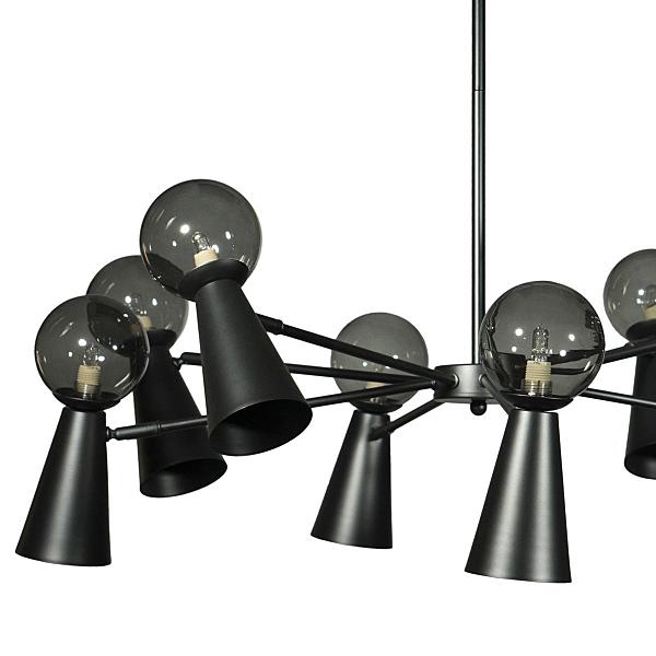 Люстра на штанге Halley 10046/8 Black