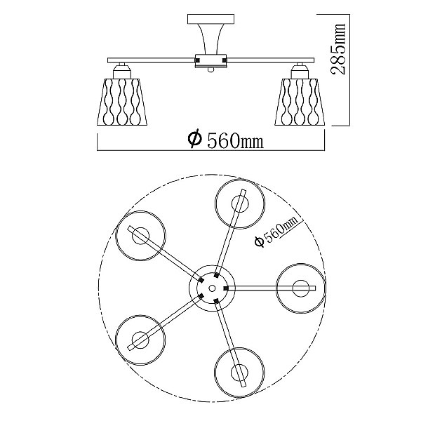 Потолочная люстра Вита 220013005