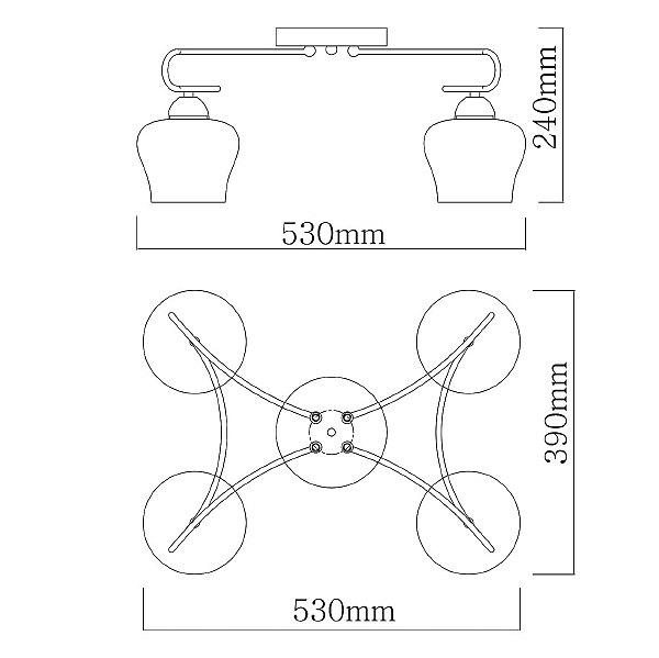 Потолочная люстра Альфа 324017704