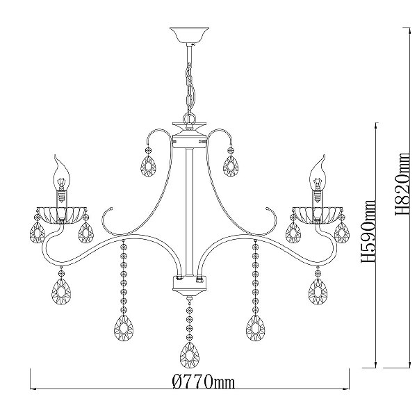 Подвесная люстра Свеча 683014105