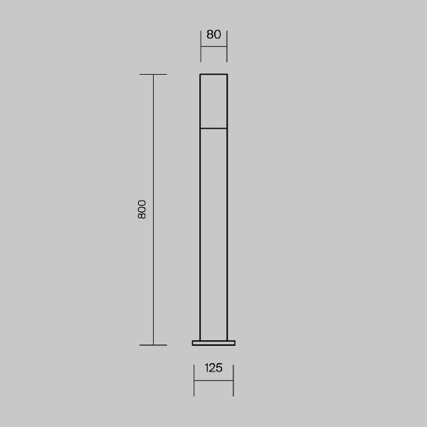 Уличный наземный светильник Willis O418FL-01B1