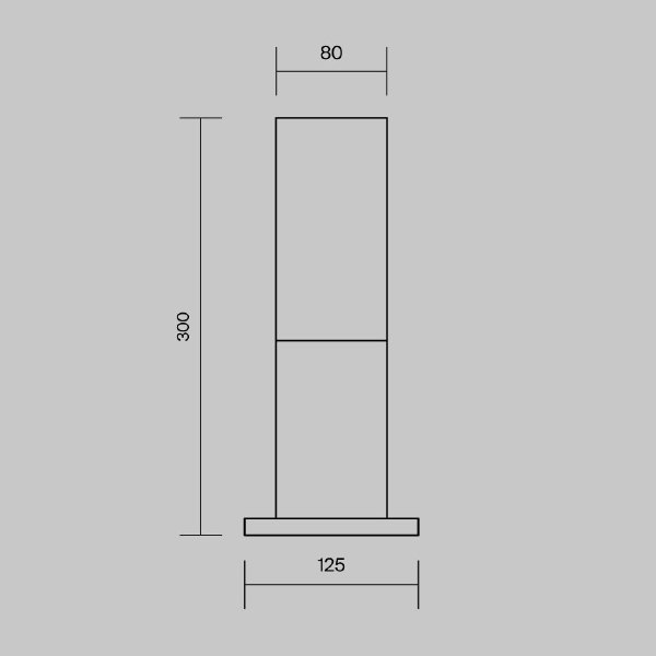 Уличный наземный светильник Willis O418FL-01GR