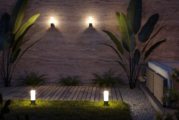 Уличный настенный светильник Willis O418WL-01GR