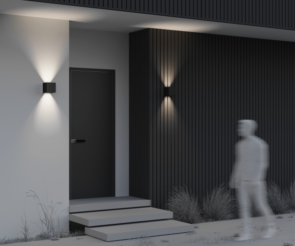 Уличный настенный светильник Fulton O572WL-L20B3K