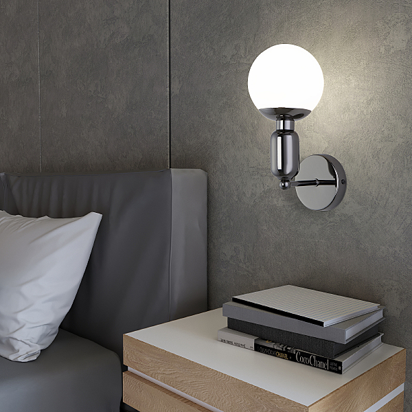 Настенное бра Bubble 50251/1 черный жемчуг