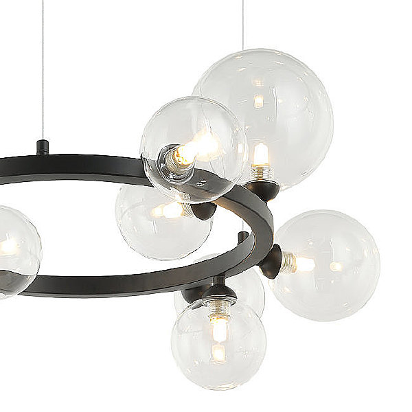 Подвесная люстра Lovrenc LH4125/11P-BK-CL