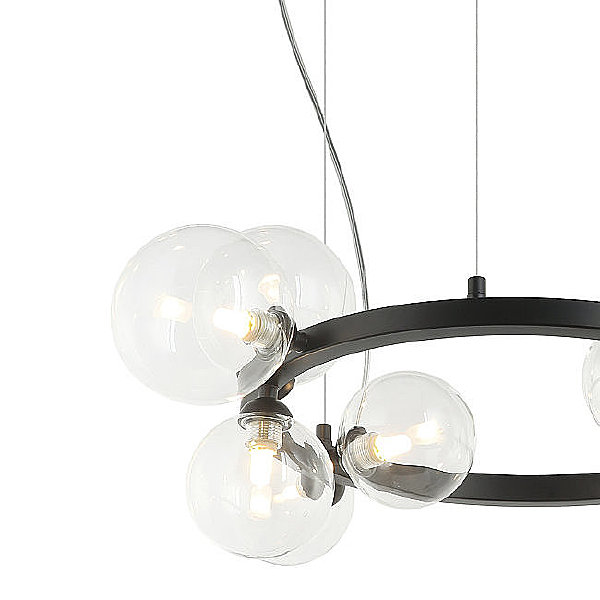 Подвесная люстра Lovrenc LH4125/11P-BK-CL