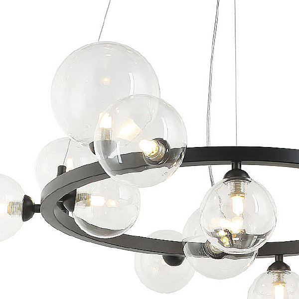 Подвесная люстра Lovrenc LH4125/14P-BK-CL