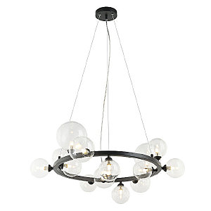 Подвесная люстра Lovrenc LH4125/14P-BK-CL