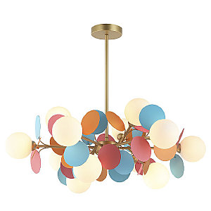 Люстра на штанге Ilmari LH4136/12P-GD-MIX