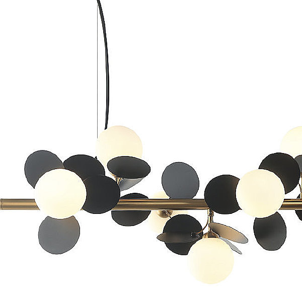 Подвесная люстра Ilmari LH4136/12PO-BR-BK