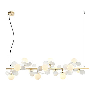 Подвесная люстра Ilmari LH4136/12PO-GD-WT