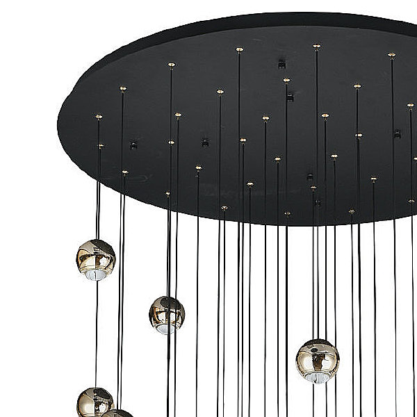 Люстра каскадная Danay LH8027/36P-BK-SGD