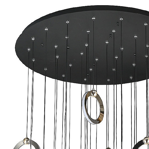 Люстра каскадная Livin LH8028/36P-BK-PBK-SGD
