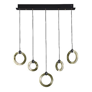 Светильник подвесной Livin LH8028/5P-BK-SGD-PBK