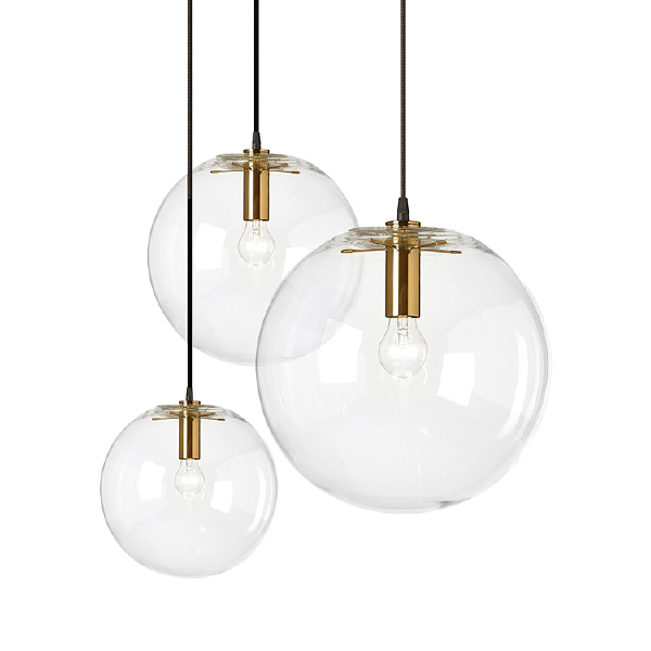 Светильник подвесной Ball 8722P/S gold/clear