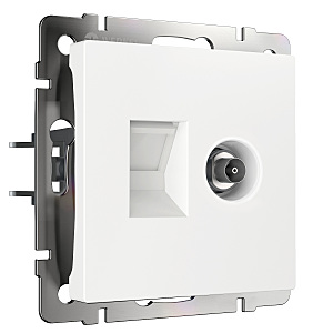 Розетка W1181301/ Розетка ТВ+Ethernet RJ-45 6 cat.(белый)