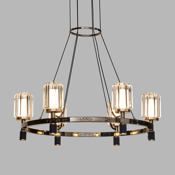 Подвесная люстра P0738 P0738-6A gold/pearl black