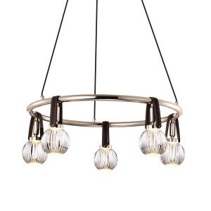 Подвесная люстра P0853 P0853-5C s-gold